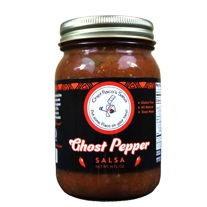 Chef Flaco's Gourmet Foods - Wholesale Salsa - Chef Flaco's Salsa - Ghost Pepper Salsa 0