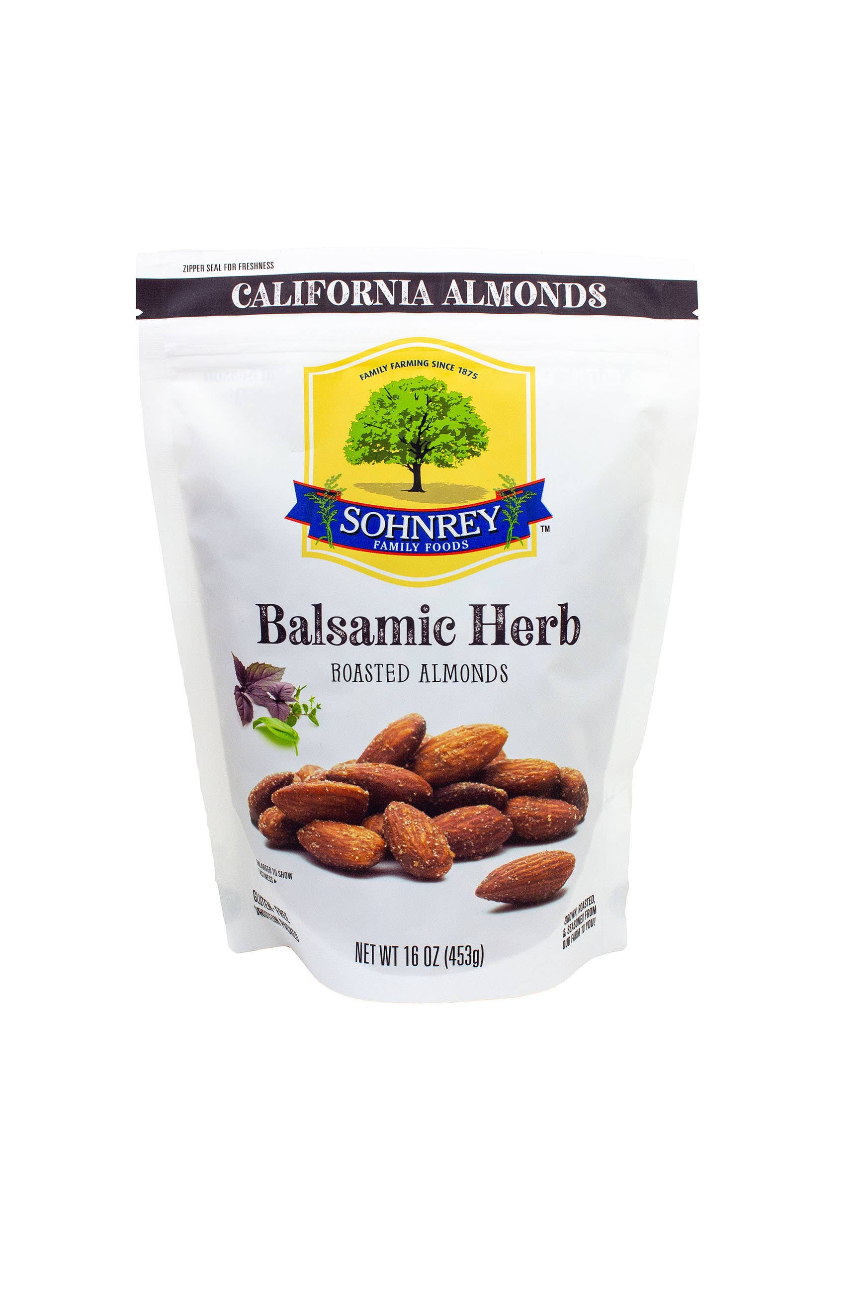Sohnrey Family Foods LLC - Wholesale Nuts - Balsamic Herb Almonds 1 lb0