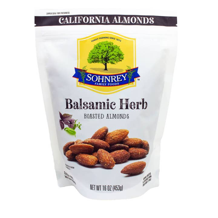 Sohnrey Family Foods LLC - Wholesale Nuts - Balsamic Herb Almonds 1 lb