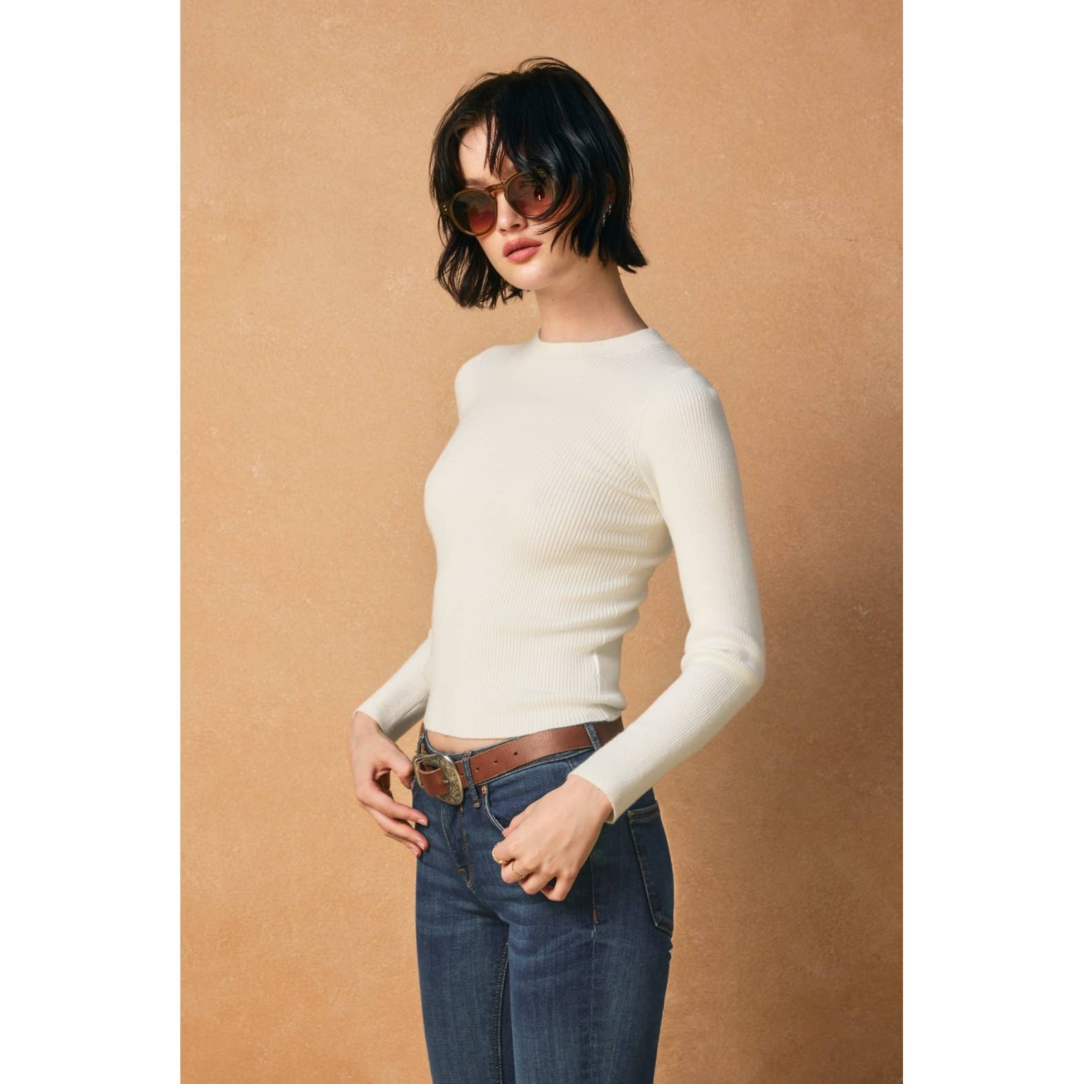 Dress Forum - Wholesale Knit Sweater - Women's - Anything Goes Crew Neck Light Sweater1