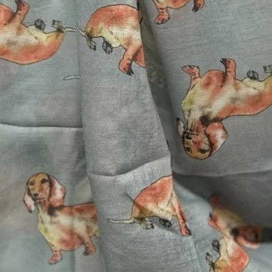Shimena - Wholesale Scarf - Women's - Lightweight Dachshund scarf8