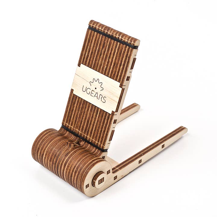 UGears Foldable Phone Holder -Wooden 3D Puzzles - DIY for wholesale by Ukidz LLC
