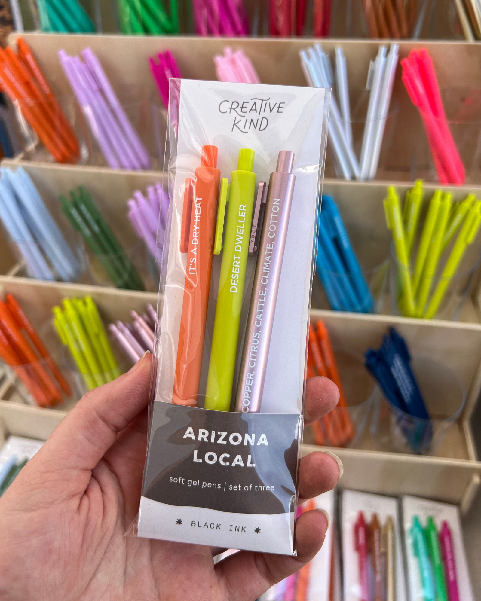 Creative Kind - Wholesale Pen - Arizona Local Pen Trio – Black Ink Gel Pens2