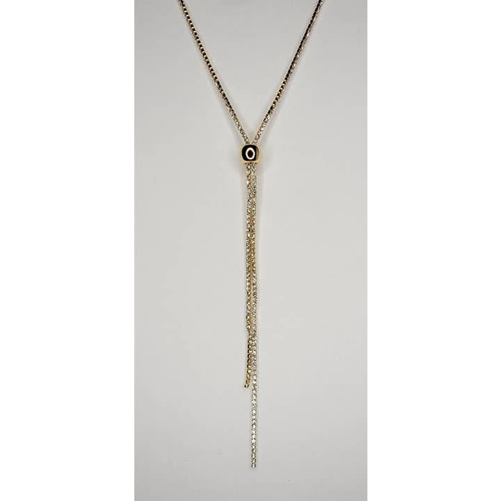 Rhinestone Bolo Slide Necklace for wholesale by BETTYOH INC