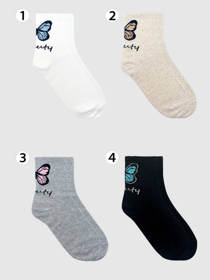 Women's Crew Twinkle Beauty Socks for wholesale by 7DAYSSOCKS