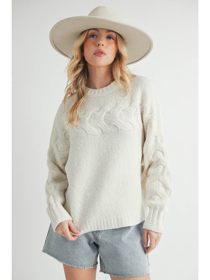 AEMI + CO - Wholesale Knit Sweater - Women's - 3205EK Elaine Sweater 219