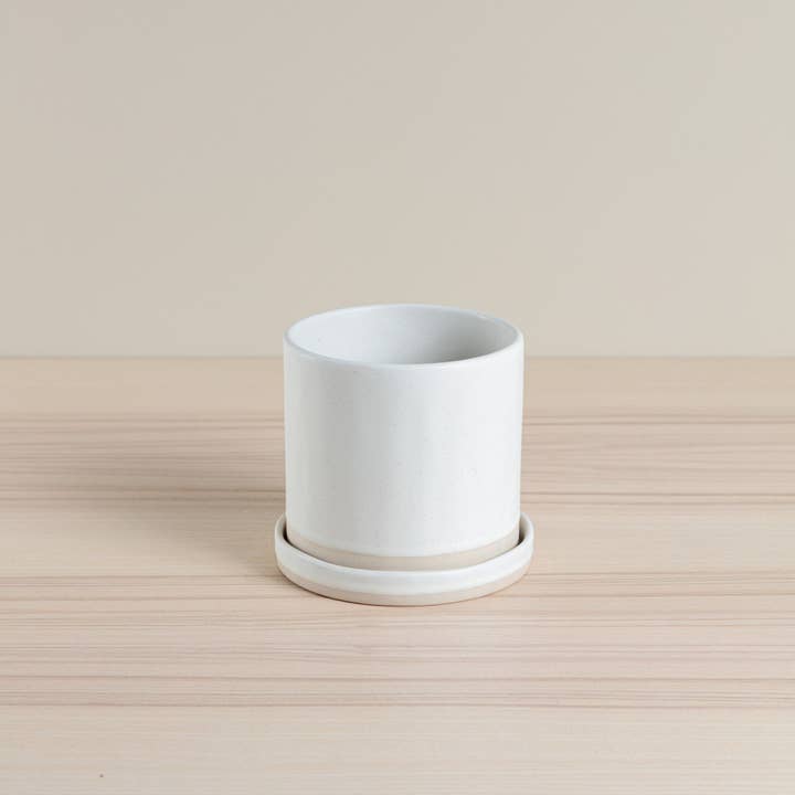 Chickidee - Wholesale Plant Pot - Organics Planter & Tray - Oatmeal