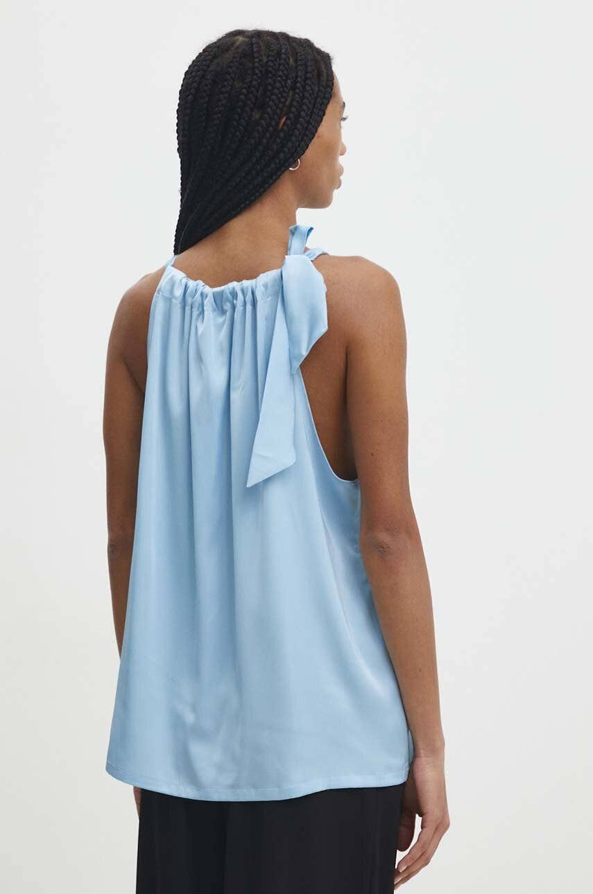 CHOKLATE PARIS - Wholesale Blouse - Dames - Satijnen top Elisabeth met strik bij de kraag - CK0809026