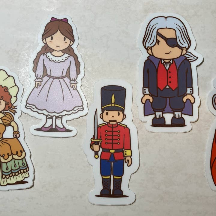 The Nutcracker Gang Sticker Collection – Choose from 5 for wholesale by Denali & Co.