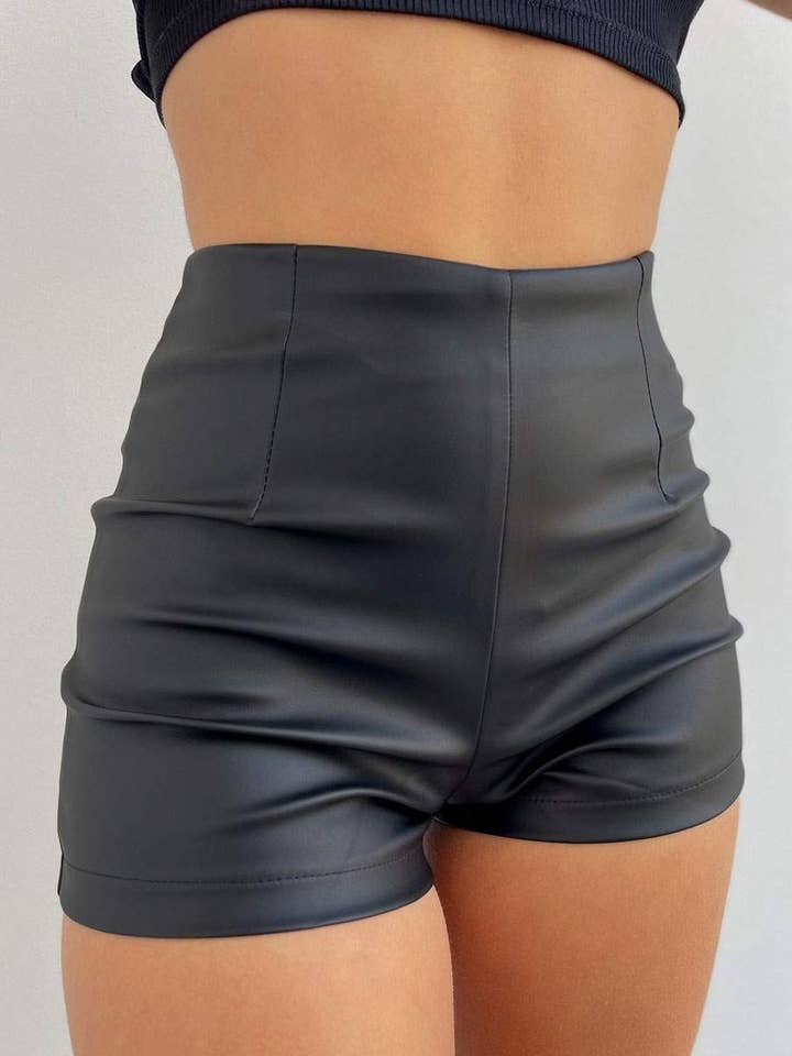 BLACK shorts for woman polyester classic for wholesale on Faire0