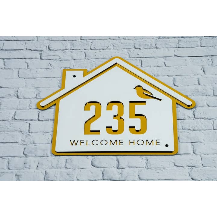 Custom House Number Sign, Address Sign, Number plate for wholesale by Glow Neon