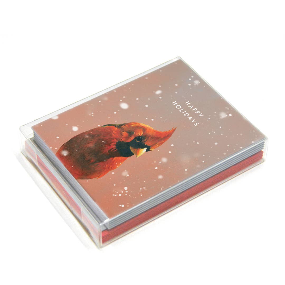 The Mincing Mockingbird - Venta al por mayor Tarjetas de Navidad - Tarjeta de felicitación navideña Cardinal1