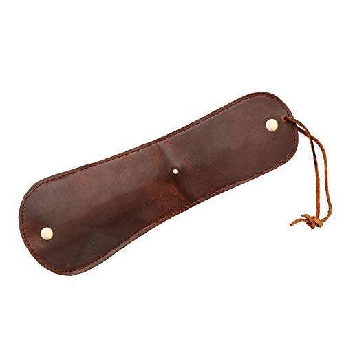 Tuzech Leather - Wholesale Coin Purse - Unisex - Thick Leather Slapjack Vintage Coin Purse/Slap Polish Sap Wallet Handemade Mini Leather Coin Purse Outdoor Men EDC Self-Defense Multi-Tool Bourbon Brown (Small)