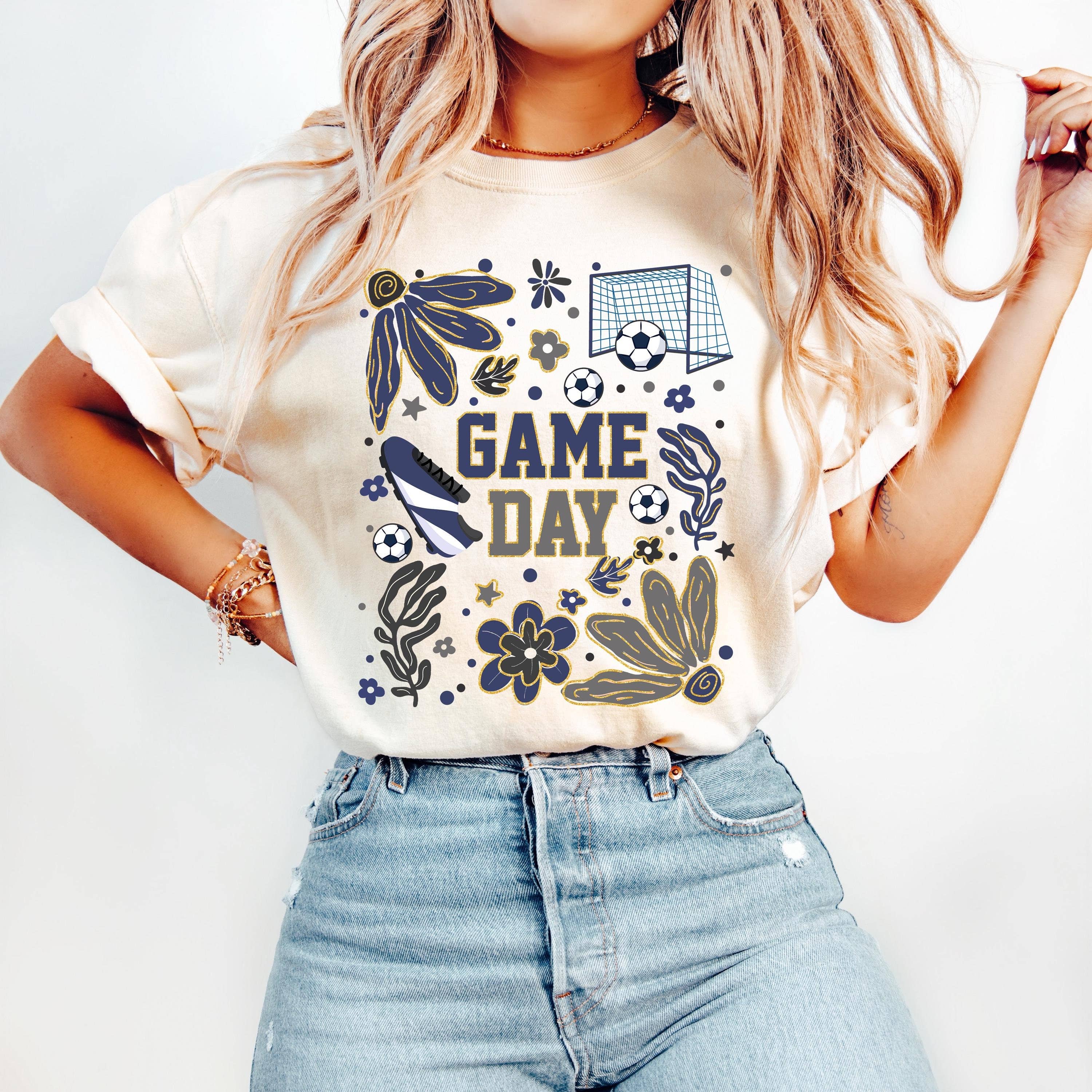NVC Ecommerce LLC - Wholesale Graphic Sweatshirt - Women's - Glitter Soccer T-Shirt, Game Day, Soccer Coquette Sweater4