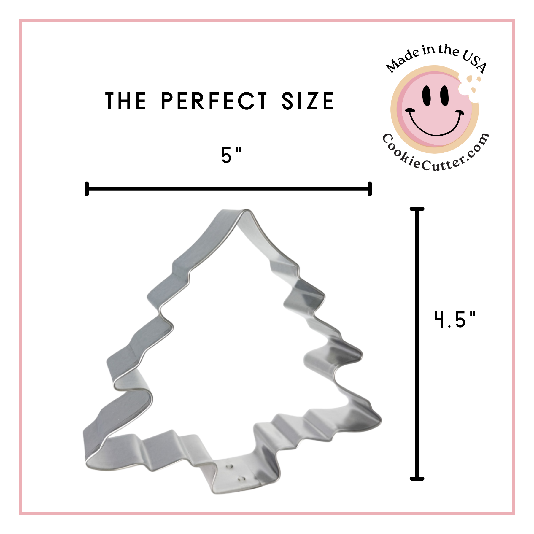 CookieCutter.com - Wholesale Cookie Cutter - Christmas Tree 5 in  B18001