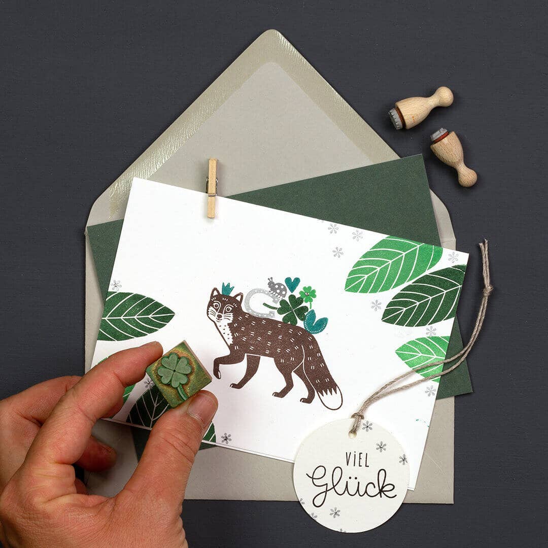 Perlenfischer - Wholesale Rubber/Decorative Stamp - 5x Stamp | Running Fox6