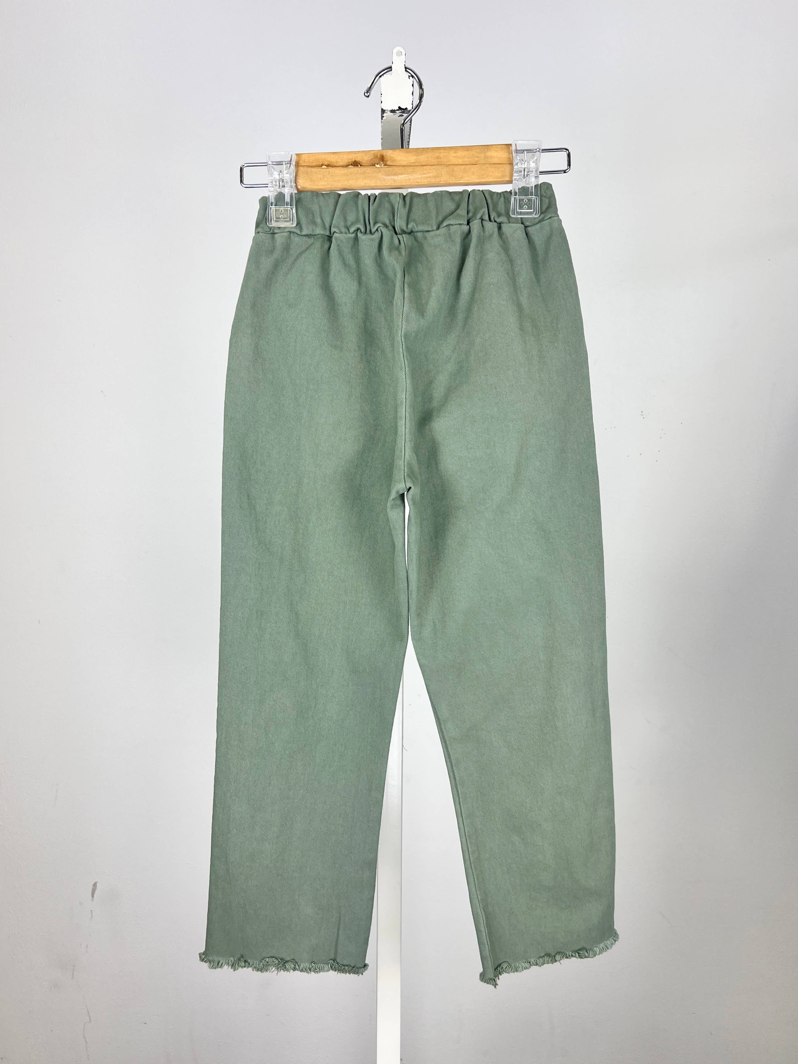 MINI MIGNON PARIS – wholesale Trousers – Kids – Cotton pants with elastic waistband and pockets for girls3