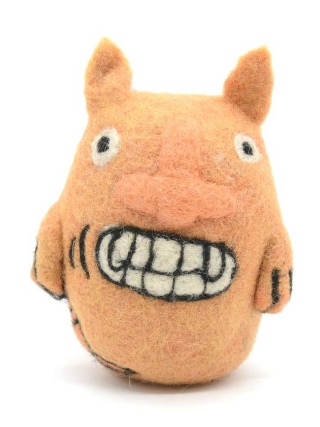 Funky Big Teeth Felt Toy | Set Of 10 for wholesale by Woollyfelt