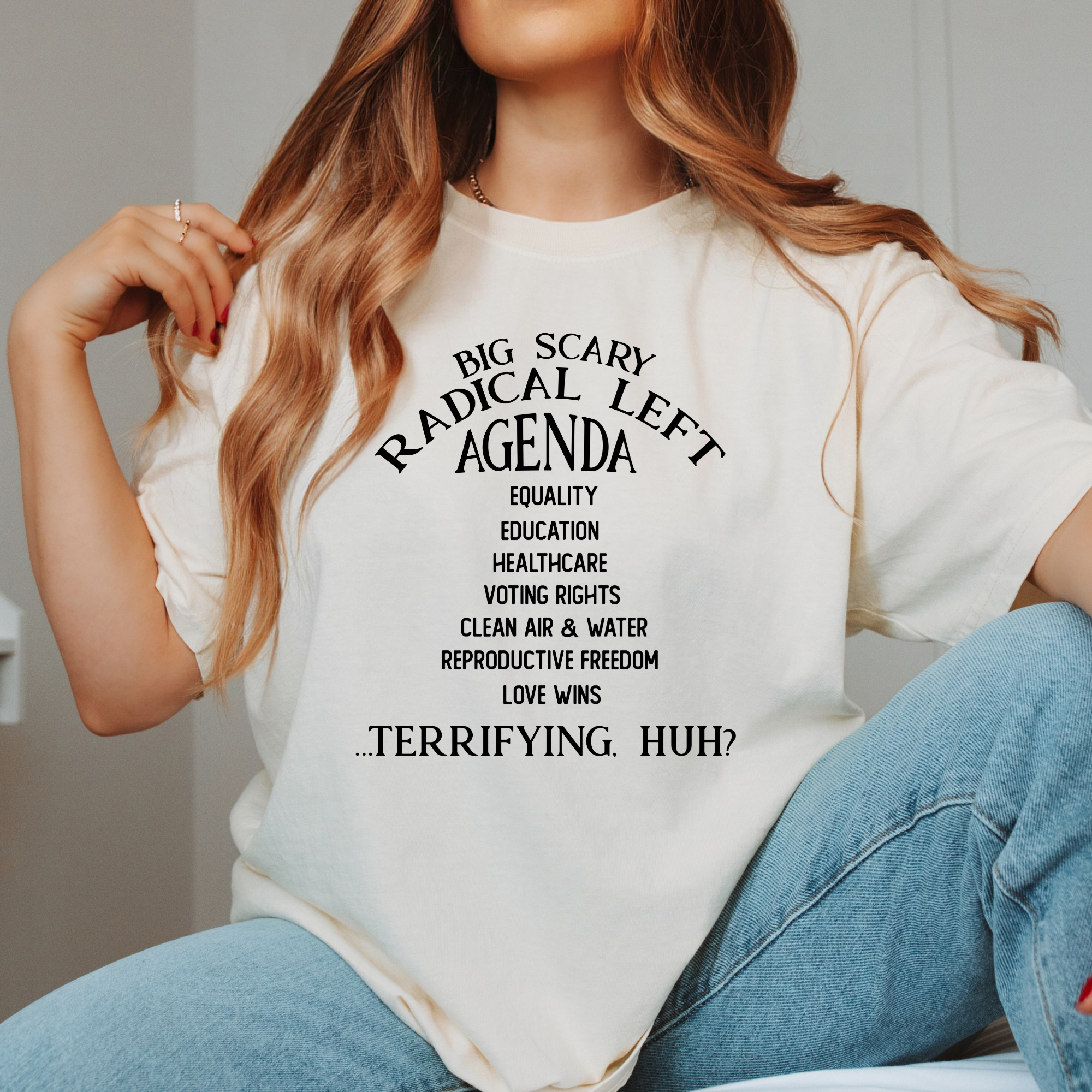 Eleven Fashion - Wholesale T-shirt met print - Dames - Radicaal Links Agenda Shirt0