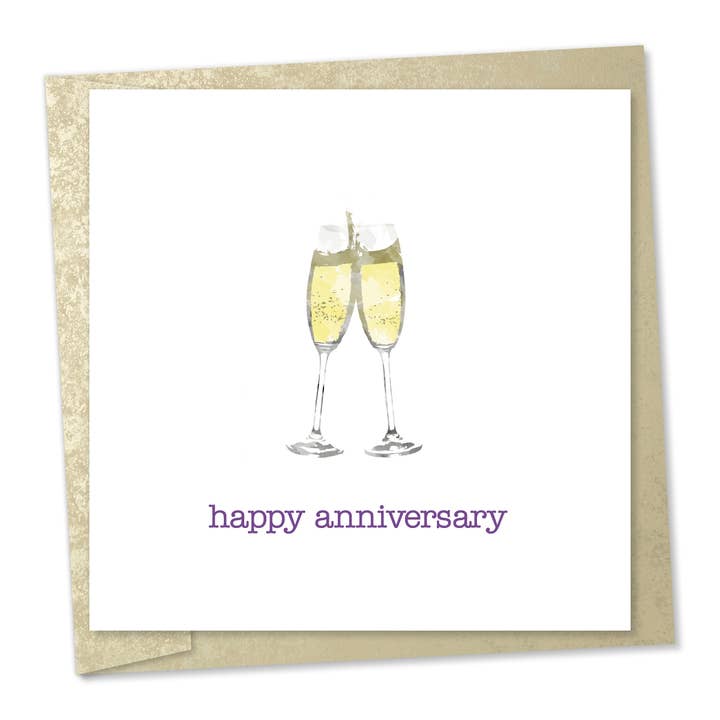 joyeux anniversaire — flûtes à champagne pour la vente par viewbyrufus