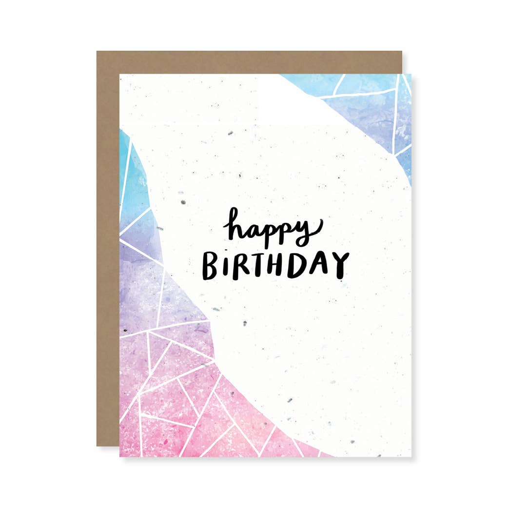 Thoughtful Human - Wholesale Birthday Card - Happy Birthday Plantable Wildflower Seed Card0