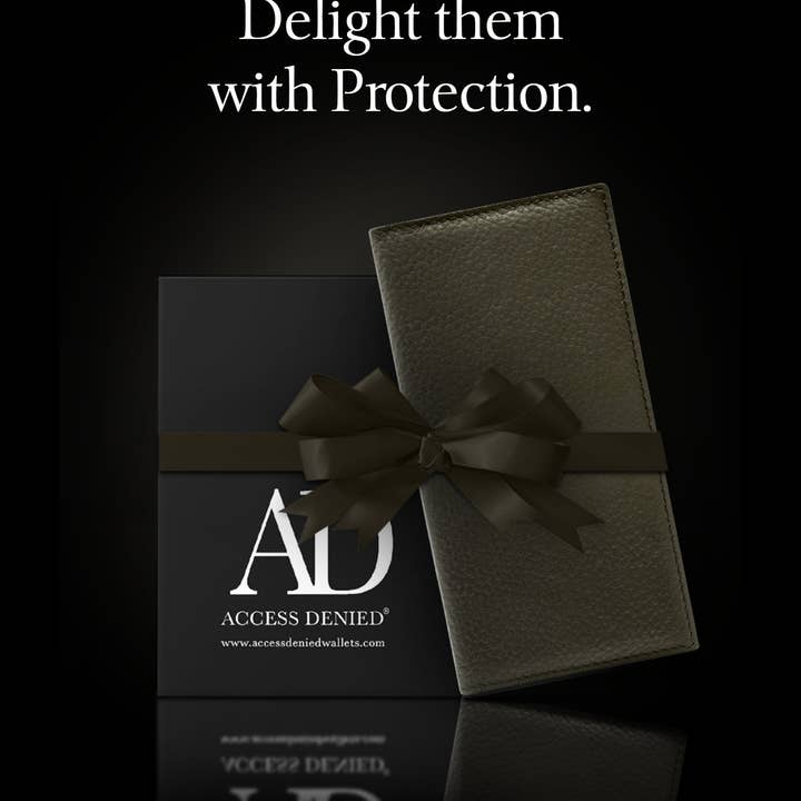 Access Denied Accessories - Wholesale Wallet - Unisex - Genuine Leather Checkbook Cover For Women &Men RFID Blocking89