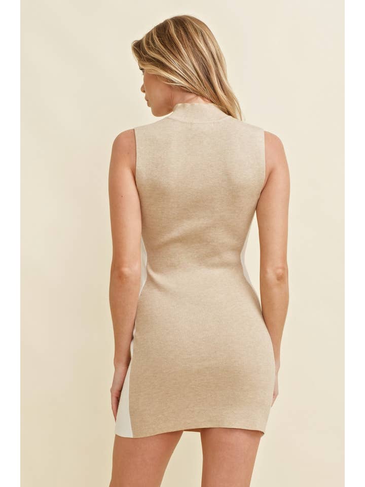 Cloud Ten - Wholesale Jurk - Dames - CSW12060 - MINI-JURK MET CONTRASTEREND BODYCON-EFFECT12