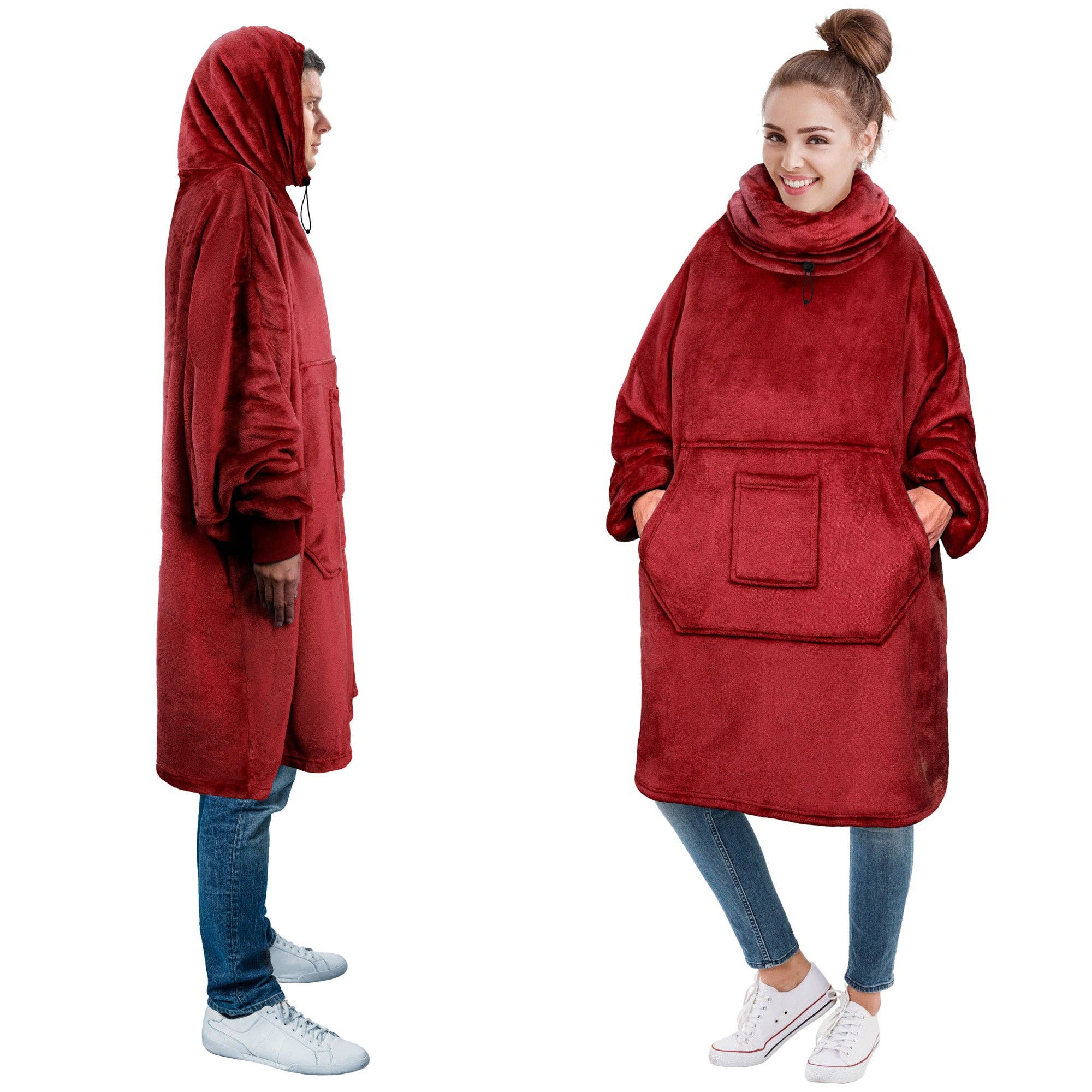 Pavilia - Wholesale Throw Blanket - Neck Warmer Sweatshirt Hoodie Blanket10