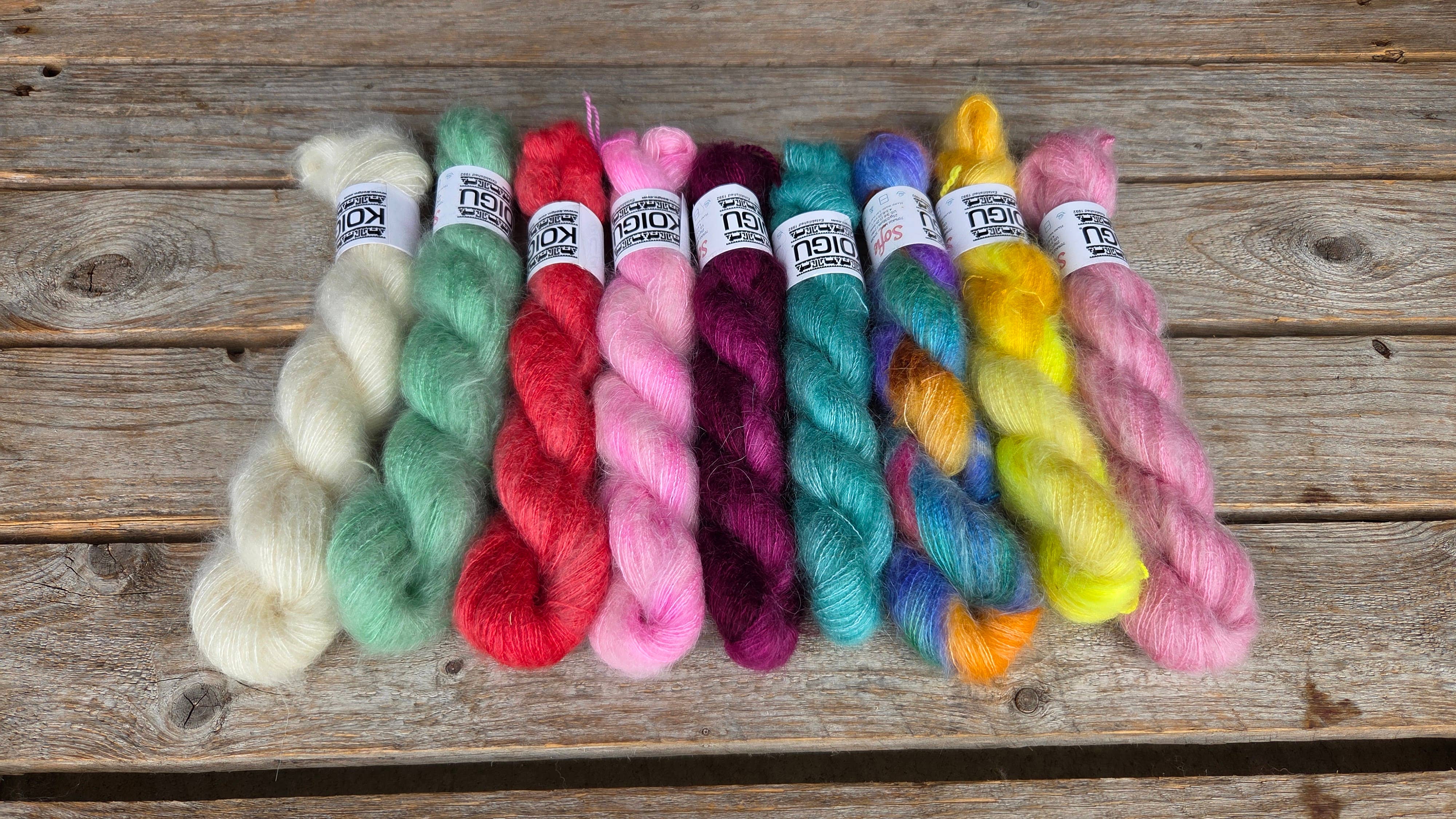 Koigu Wool Designs - Wholesale Yarn - Sofie Holiday Palette (Kid/Silk Mohair)10