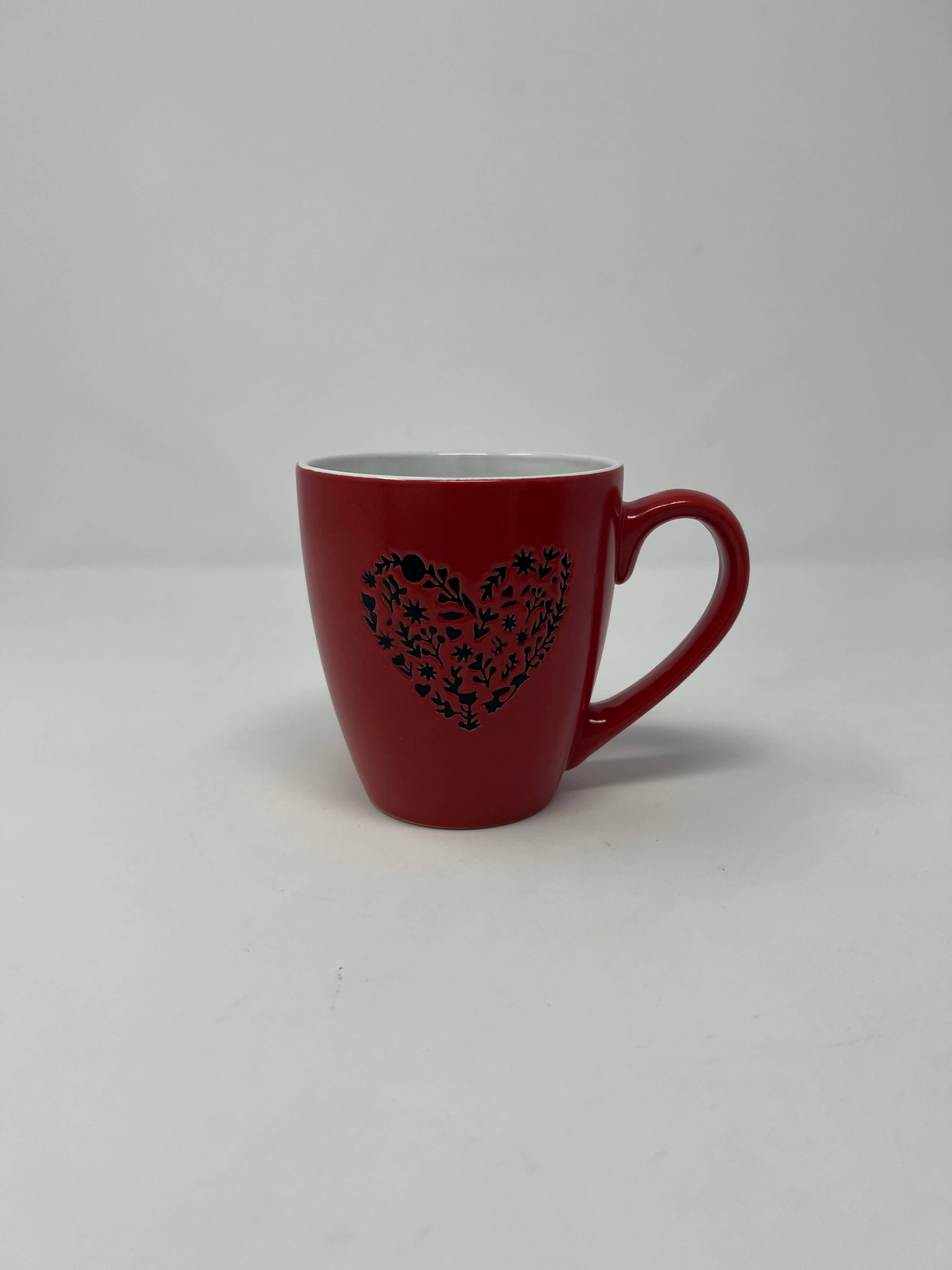 USA HomeMax - Wholesale Coffee Mug - 6" Ceramic Mug Heart Design Assorted Colors1
