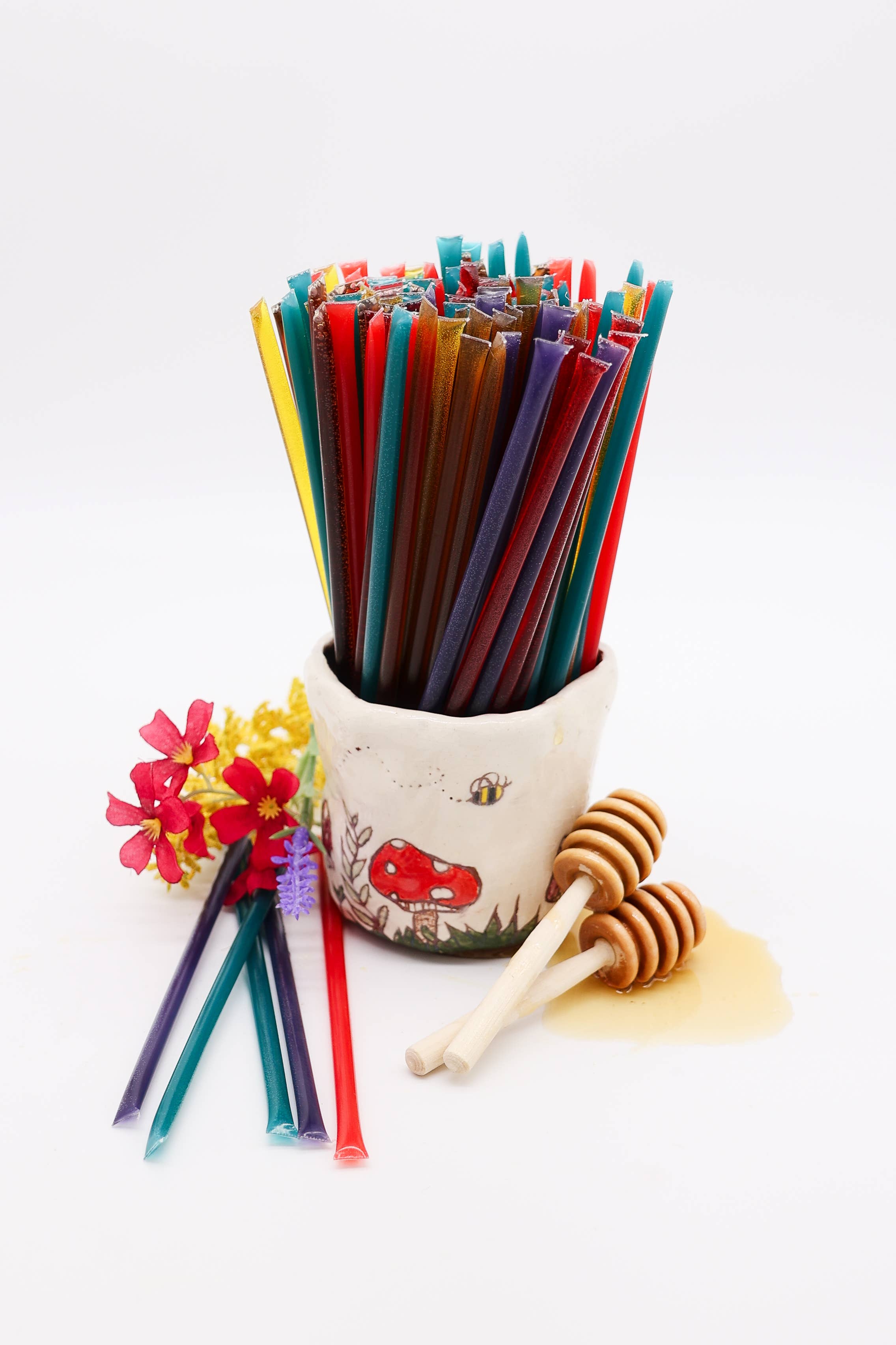 Bell Honey Company - Wholesale Honey - 1000 count Variety flavored Honey Straws 1