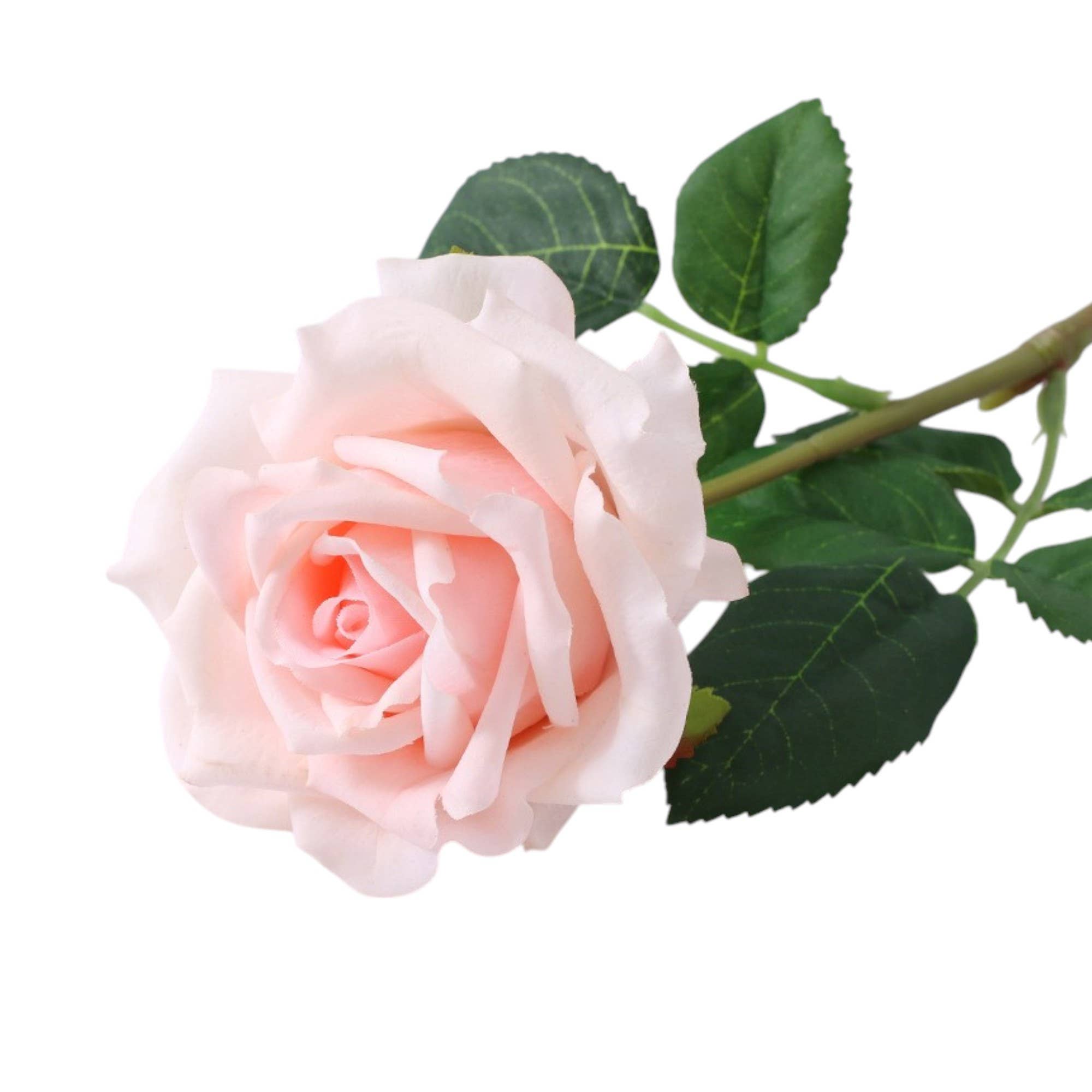Angel Isabella - Vente Fleurs artificielles - Rose de jardin artificielle Ingrid Bergman 43 cm Real Touch5