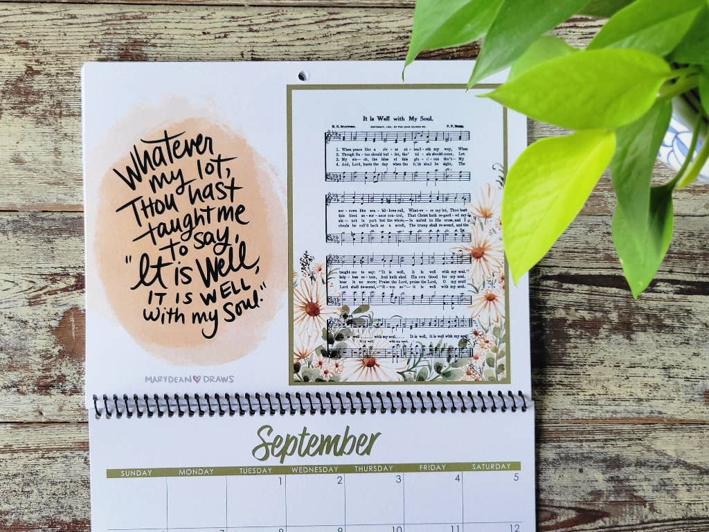 Marydean Draws – wholesale Kalender – 2026 Psalmkalender: Ett år av lovsång och uppmuntran9