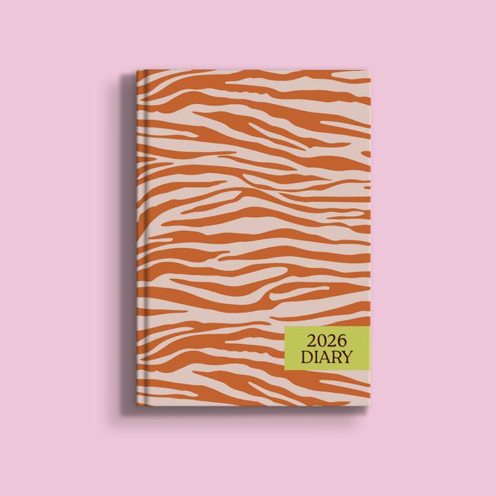 2026 Weekly Planner | Diary Agenda A5 | Electric Zebra for wholesale by Good Tuesday (Once Upon a Tuesday)