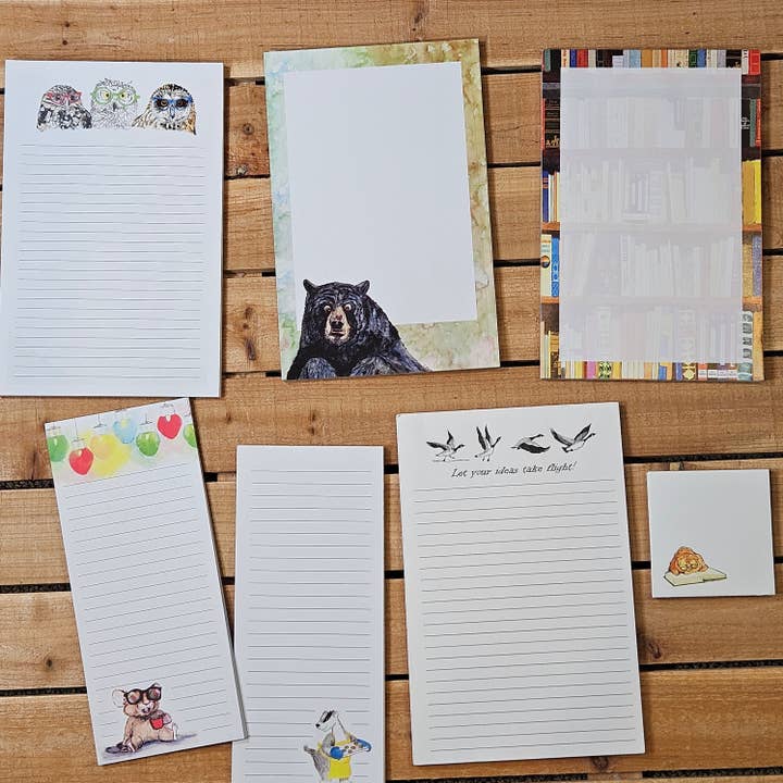 Critterwit and Company - Wholesale Sticky Notes - Reading Cat Sticky Note – Ginger Cat and Book2