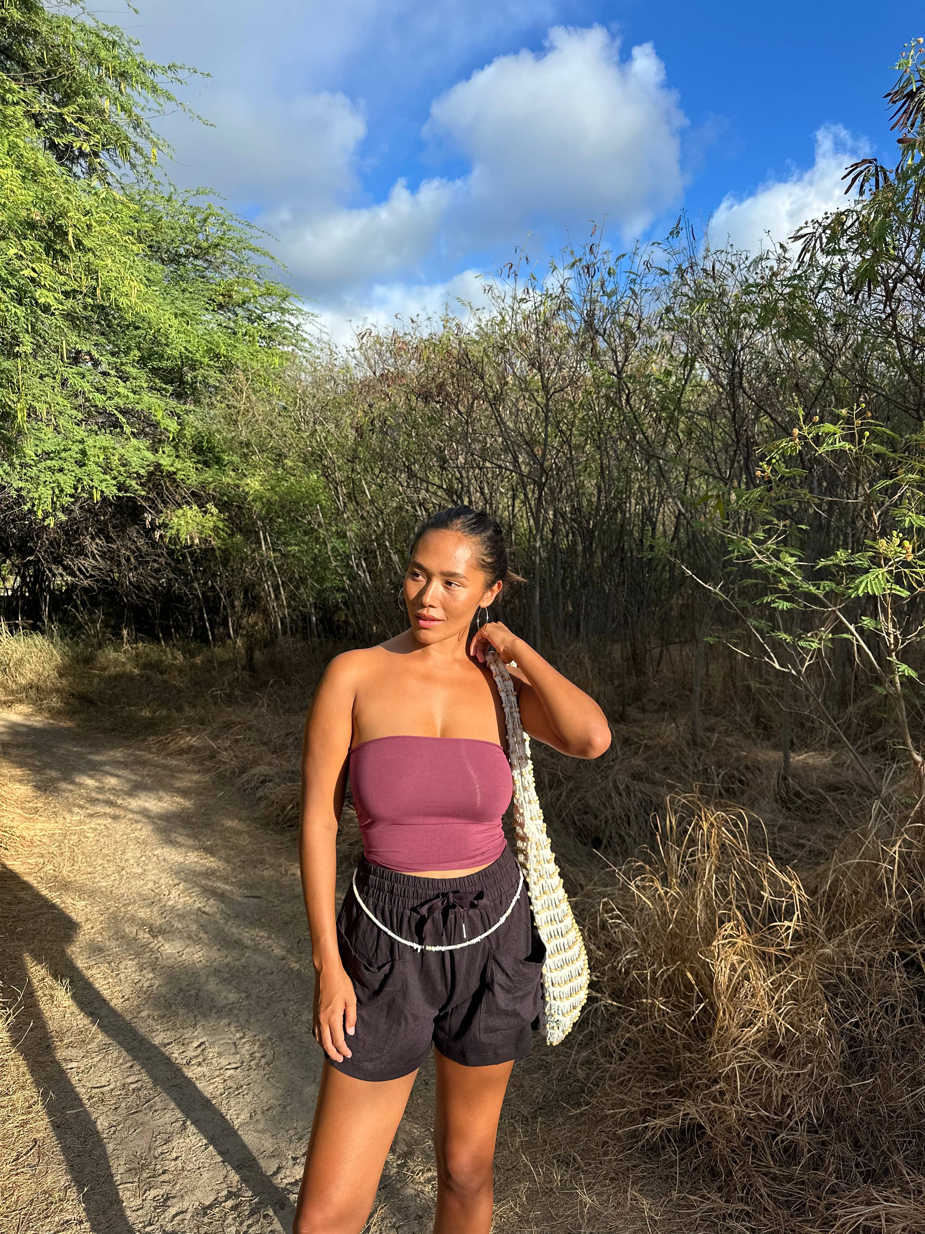 Gardenbelle Shop - Wholesale Shorts - Women's - Organic Hemp Boho Shorts, Slouchy Natural Shorts24