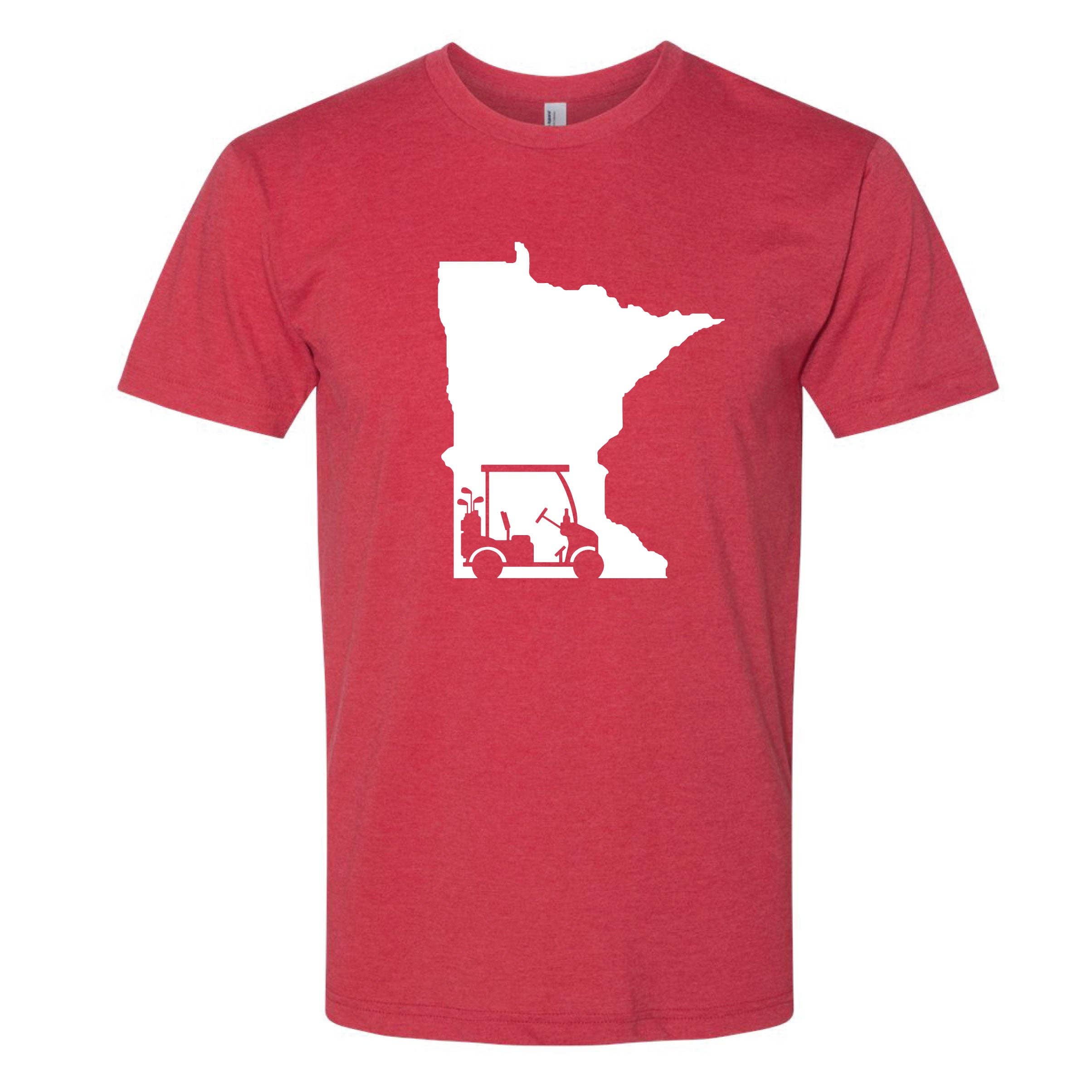Minnesota Awesome – wholesale Screen printed t-shirt – unisex – Golf Cart Minnesota Shirt2