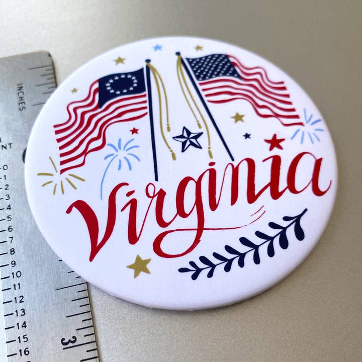Flourish Creative - Wholesale Magnet - Virginia 250 "Flags" Magnet2