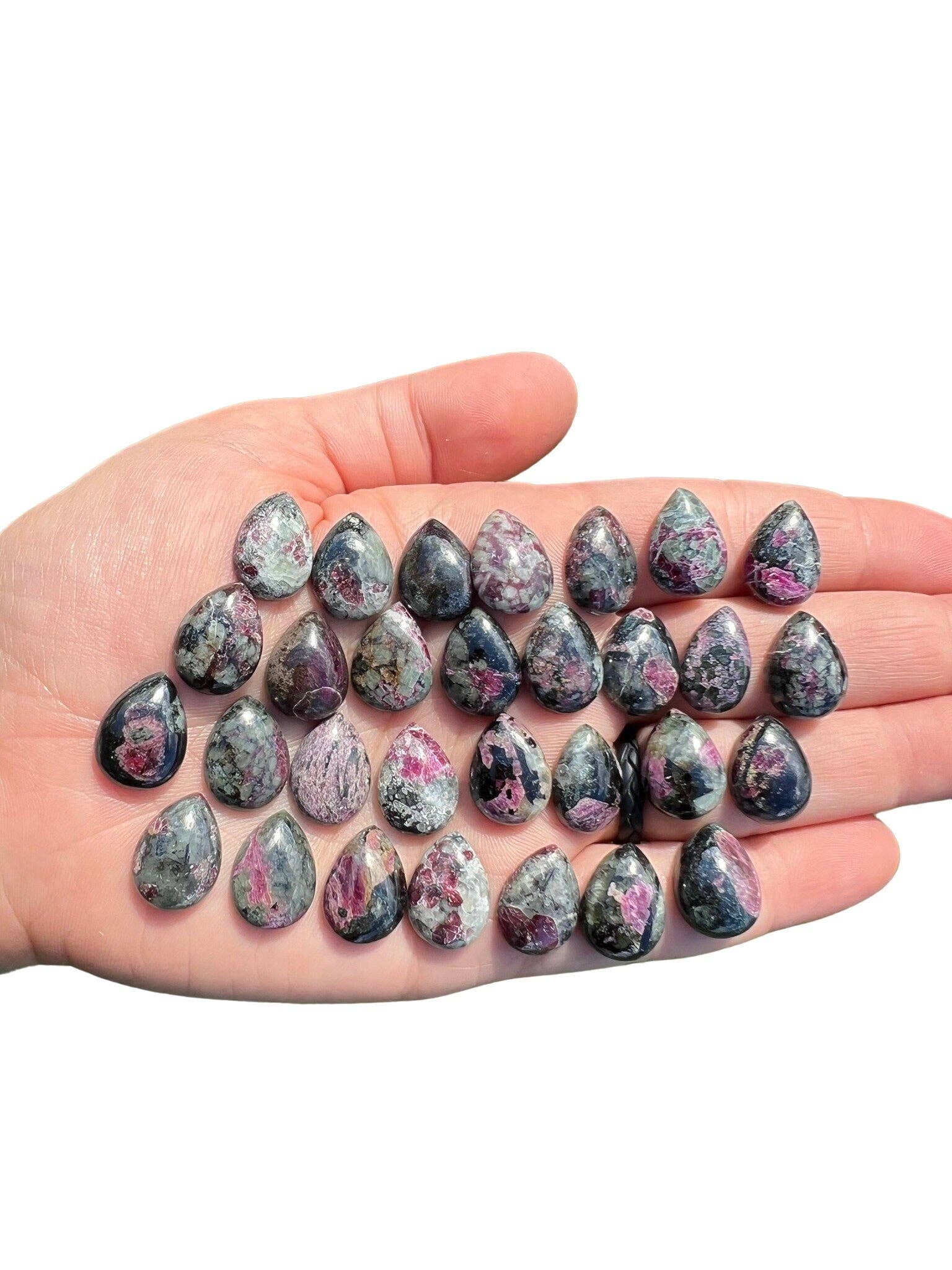 New Moon Beginnings - Wholesale Spiritual Stone/Crystal - Eudialyte Cabochon - Teardrop1