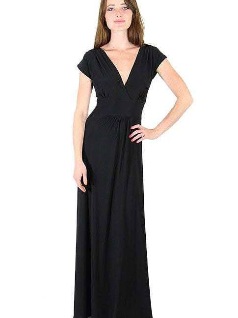 Abito lungo nero Veronica Lake per la vendita all'ingrosso da parte di Matrushka