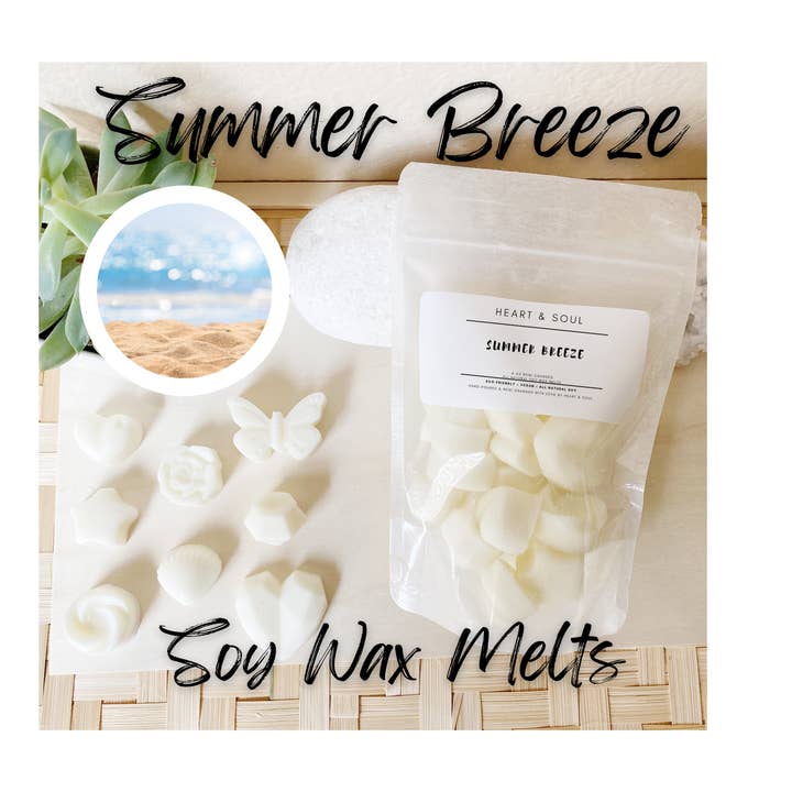 Summer Breeze Wax Melts - Choice of 4 oz or 8 oz for wholesale by Heart & Soul