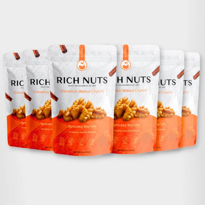 Rich Nuts - Wholesale Nuts - Cinnamon Walnut Crunch – Limited Batch Case (Not Organic Certified)