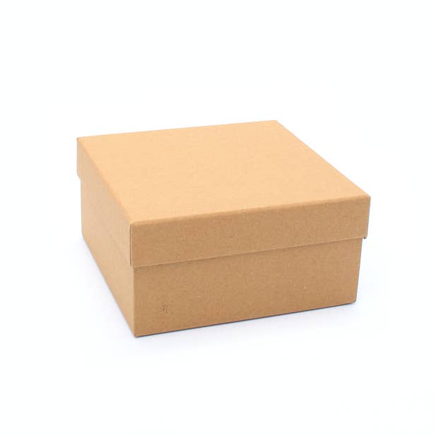 Inca UK - Vendita all'ingrosso Confezioni regalo - Scatola regalo con coperchio in carta kraft senza inserto 15x15x7,5 cm.