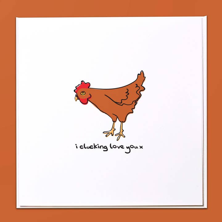 Jeg klukker elsker dig Kort for engroshandel hos The Crafty Giraffe