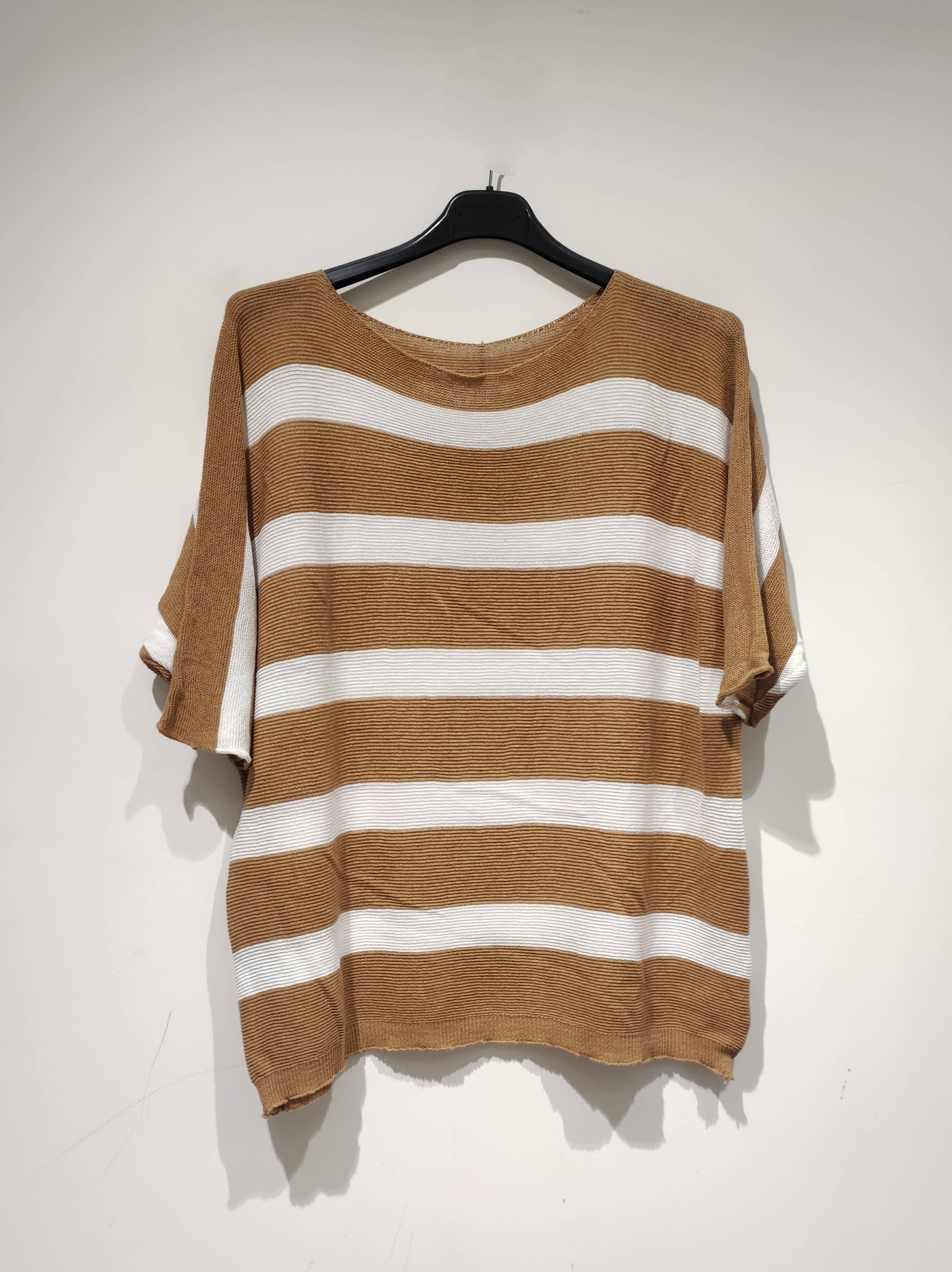 Pomelo paris - Vente Haut en maille – femme - ZILA Top à rayures11