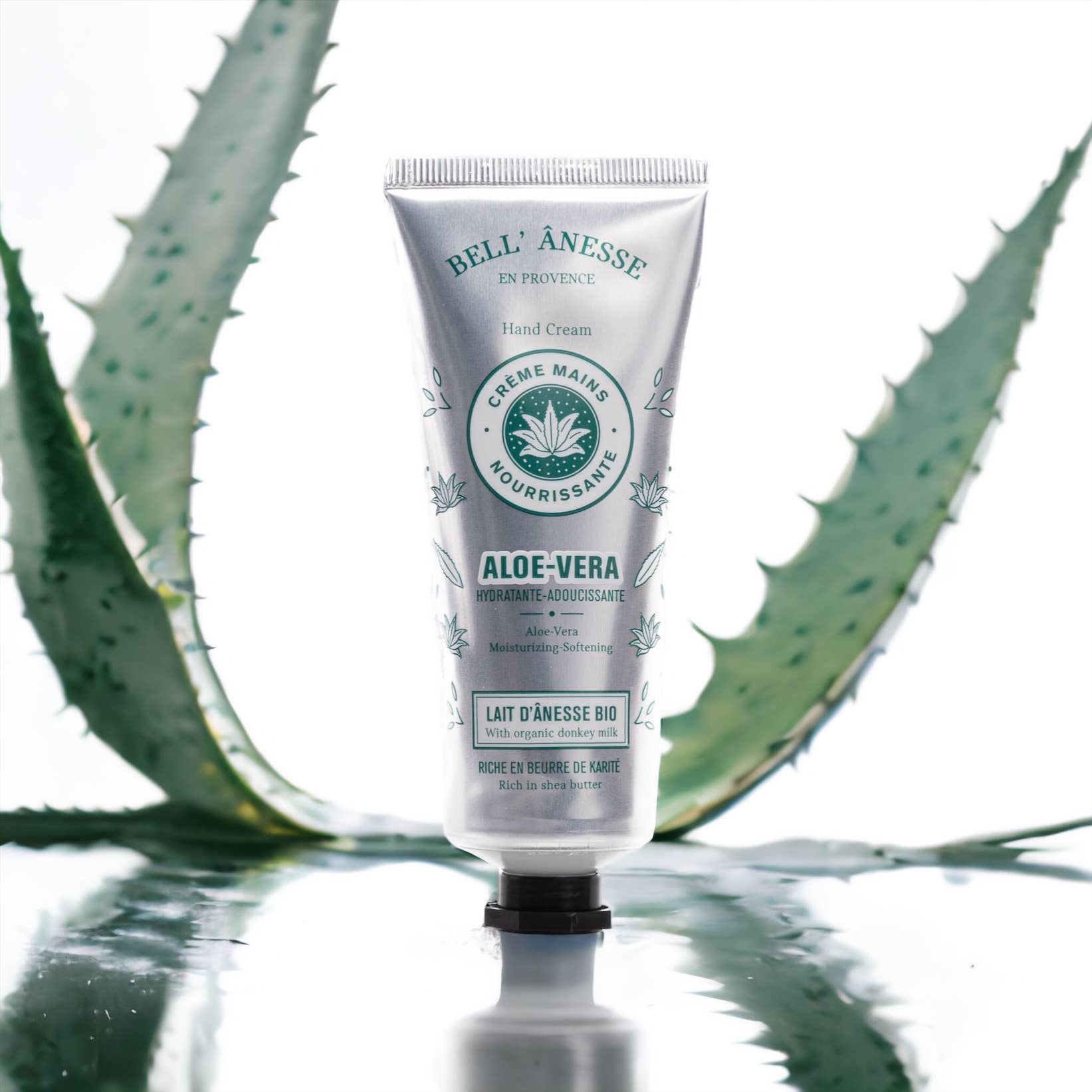 S2Z Cosmetics - Venta al por mayor Cremas/lociones de manos - CREMA DE MANOS DE ALOE VERA CON LECHE DE BURRA ECOLÓGICA 75ML