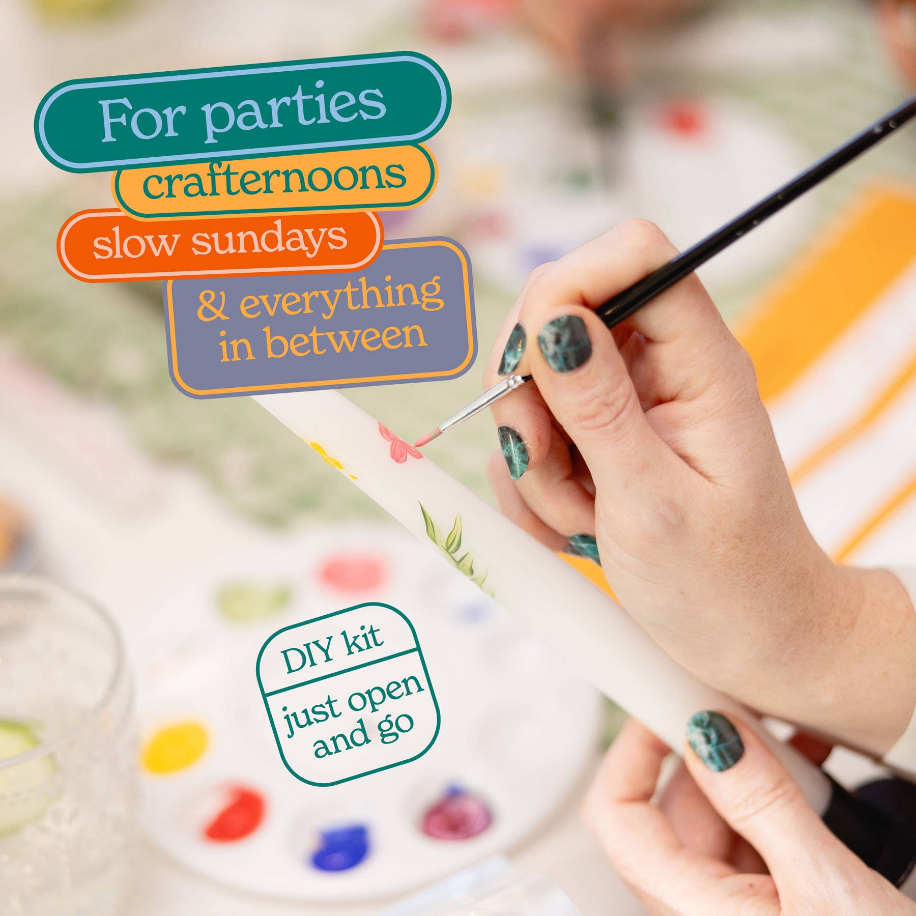 Let's Make & Do - Vente Kit de bricolage - Kit de peinture pour bougies décoratives à personnaliser3