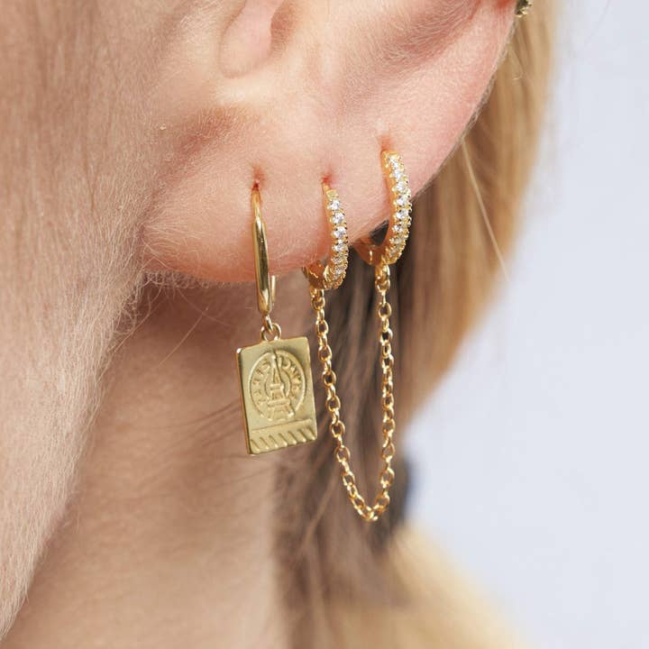 Créoles rectangulaires pour la vente par Diat