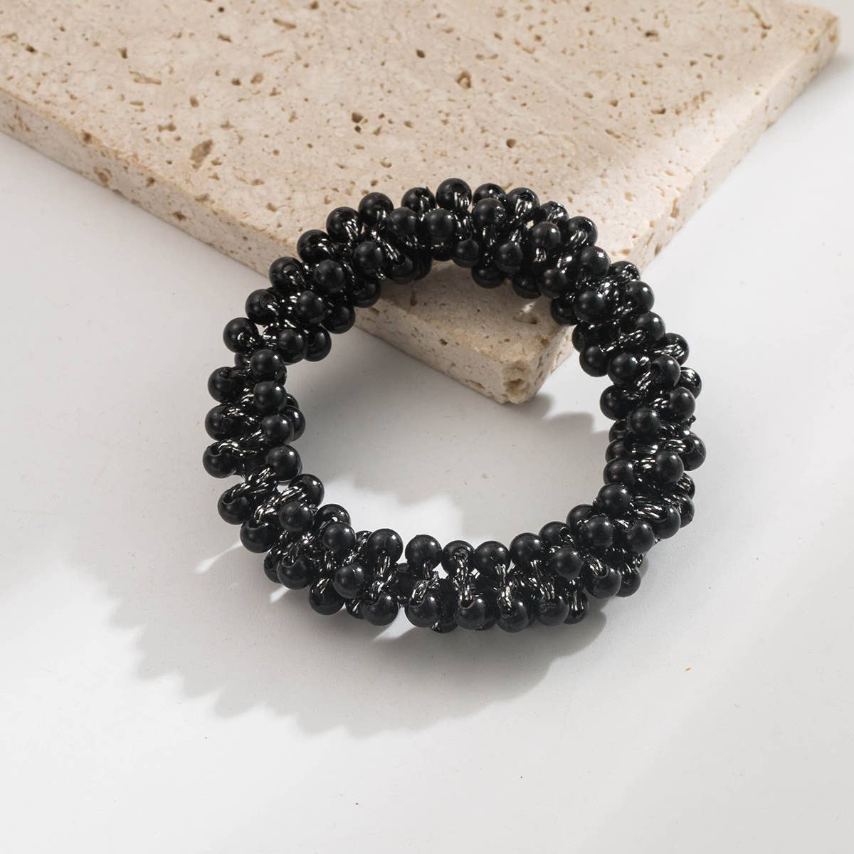 ACCITY - Wholesale Hair Tie - Gold Thread Pearl Elastic Hair Tie for Women_CWAJE059102