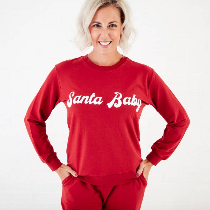 Dreamiere - Wholesale Lounge Set - Women's - Santa Baby Bamboo Blend Jogger Set - Women's